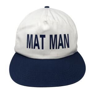 Mat Man Snapback 5 Panel Cap Multicolor One Size Adjustable Embroidered Cameo